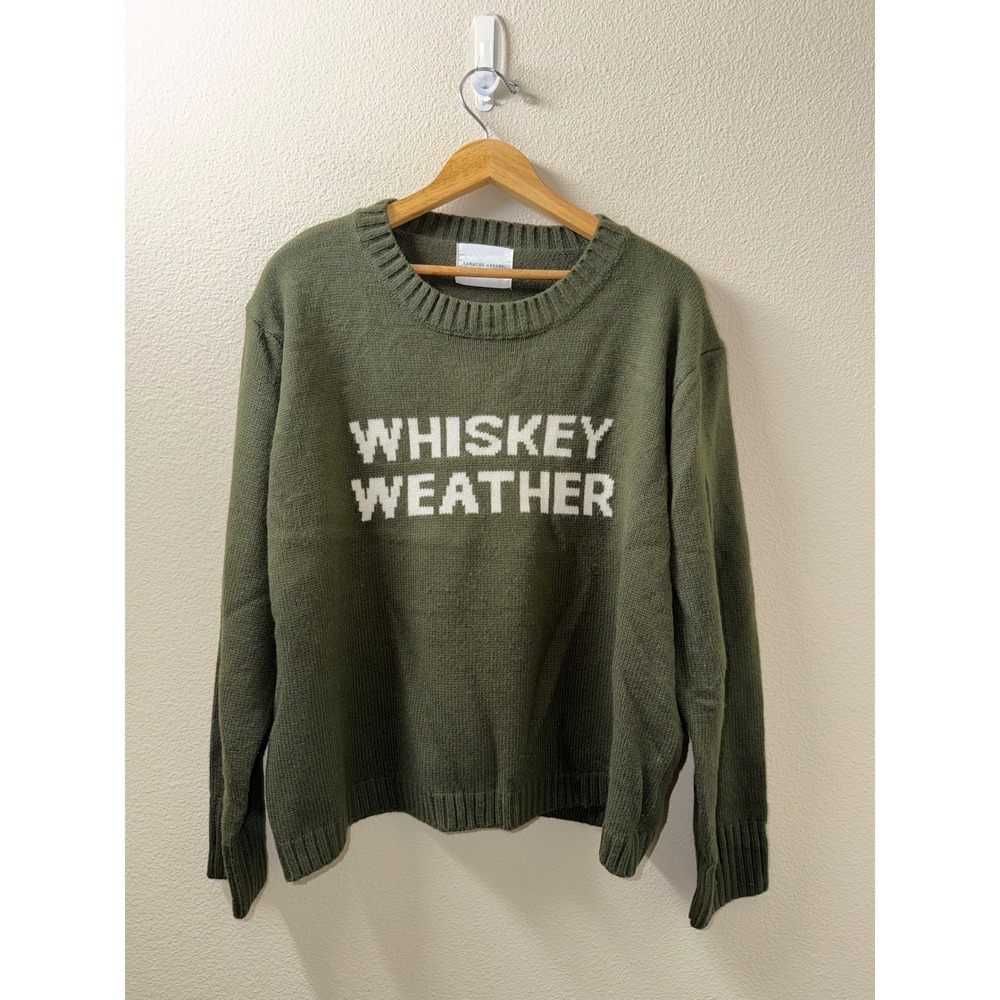 Women's Panache Apparel Whiskey Weather Green Sweater Size XL
